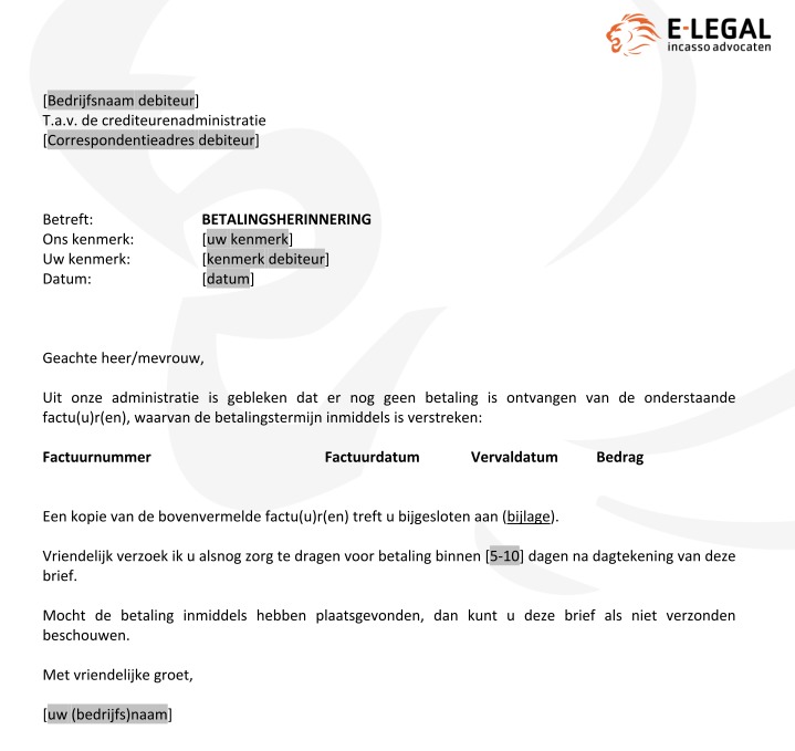 betalingsherinnering